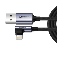 Cáp sạc Ugreen US299 USB sang Lightning đầu gập 90 độ