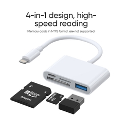 Cáp OTG kiêm đầu đọc thẻ nhớ Lightning 4-in-1 Joyroom S-H142