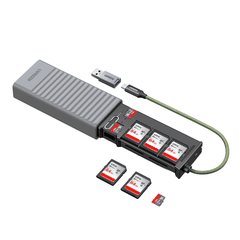 Đầu đọc thẻ USB-A và USB-C UGREEN CM856 55899 kèm hộp đựng 11 khe