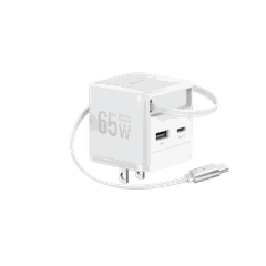 Bộ sạc nhanh EcoFlow RAPID 65W, cáp có thể thu gọn, GaN