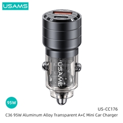 Tẩu sạc 95W USAMS CC176 C36 1C+1A