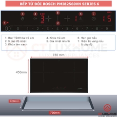 Bếp từ đôi Bosch PMI82560VN seri 4