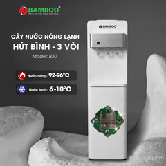 Cây nước nóng lạnh Bamboo 3 vòi hút bình B30
