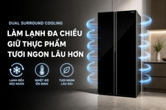 Tủ lạnh Hitachi Inverter 653 lít Side By Side HRSN9713ESAUVN Mới 2026