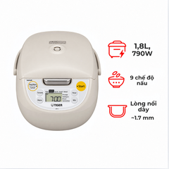 Nồi cơm điện tử Tiger JBV-S18W 1.8 lít