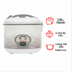 Nồi cơm điện Sunhouse SHD8602 1.8L