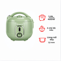 Nồi cơm điện Kangaroo KGRC10M1 1 lít lòng dày 1.5 mm