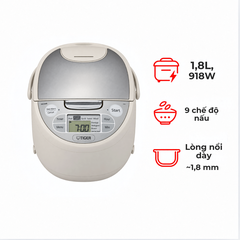 Nồi cơm điện tử Tiger JAXS18W 1.8 lít