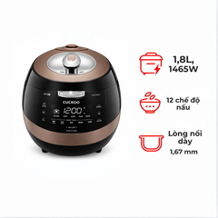 Nồi cơm điện cao tần Cuckoo CRP-AHXB1008F/BKBRVNCV 1.8 lít màu nâu đen