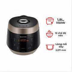 Nồi cơm điện tử Cuckoo CRP-PK1000S/BKCGVNCV 1.8 lít màu vàng đen