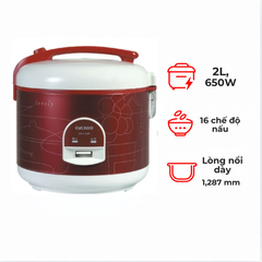 Nồi cơm điện Cuckoo CR-1122/REIVVNCV 2 lít màu đỏ