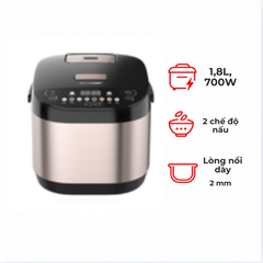 Nồi cơm điện tử Sharp 1.8 lít KS-TH18E2O-RS