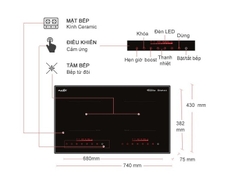 Bếp từ đôi Magic AC-211