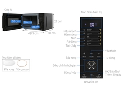 Lò vi sóng Electrolux EMM23D22B 23 lít