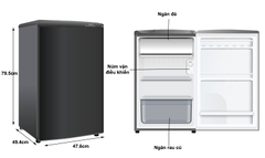 Tủ Lạnh AQUA AQR-D99FA(BS) 90 Lít