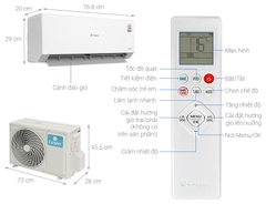 Điều hòa Casper 1 chiều inverter 12000BTU QC-12IU36A(I/O)