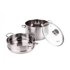 Nồi Xửng Inox 3 Đáy Cao Cấp 26Cm FSNX26001