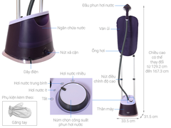 Bàn ủi hơi nước đứng Philips STE3160/30 2000W
