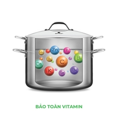 Nồi hấp đa năng inox liền khối Elmich Trimax CZ EL-3831 size 28cm