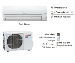 Điều hòa Mitsubishi Electric 1 chiều 12000BTU Inverter MSY/MUY-JY35VF