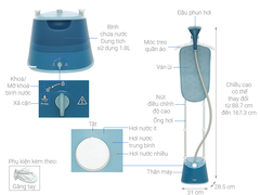 Bàn là cây Philips STE1040/20 1800W