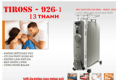 Máy sưởi dầu 13 thanh Tiross TS926