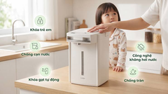 Bình thủy điện Tiger PIM-J30W-W 3 lít màu trắng