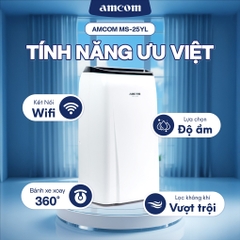Máy hút ẩm Amcom MS-25YL 25L/Ngày, 330W, bình chứa 4L