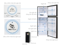 Tủ lạnh Aqua AQR-IG248EN Inveter 235 lít