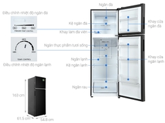 Tủ lạnh Aqua AQR-T299FA(FB)  Inverter 283 lít