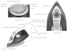Bàn là hơi nước cầm tay Philips DST2020/80