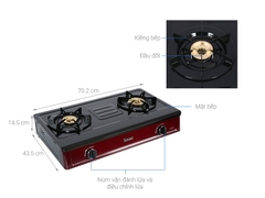 Bếp ga đôi Rinnai RV-B274SB(EB)