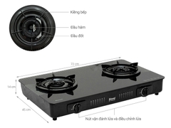 Bếp gas Rinnai RV-715SLIM(GL-D)