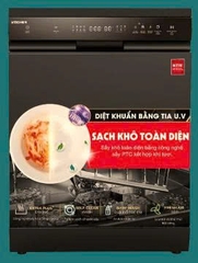 Máy rửa bát Kocher X15B PRO 17 bộ, Sấy lưu trữ 168h, sấy khô hoàn toàn