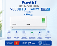 Điều Hòa Funiki 1 chiều 9.000BTU Inverter  HIC09TMU
