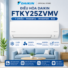 Điều hòa Daikin 1 chiều 9000BTU Inverter R32 FTKY25ZVMV