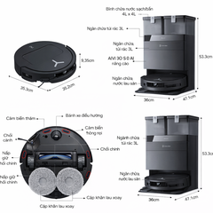 Robot hút bụi lau nhà Ecovacs Deebot T50 Pro Omni Gen 2