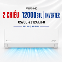 Điều hòa Panasonic 2 chiều 12000BTU Inverter CS/CU-YZ12AKH-8 tiêu chuẩn