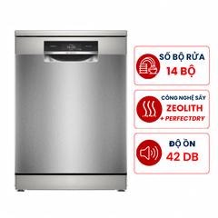 Máy rửa bát Bosch SMS8ZDI86M Series 8 14 bộ độc lập, sấy zeolith