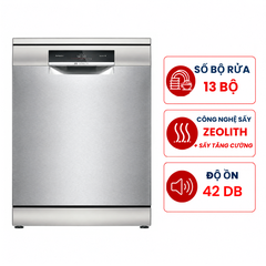 Máy rửa bát Bosch SMS8ZDI48M Seri 8, 13 bộ độc lập, sấy Zeolith nhập Đức