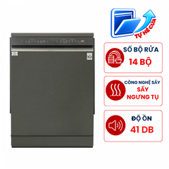 Máy rửa bát LG LDT14BLA4 14 bộ độc lập, sấy ngưng tụ, nhập Hàn Quốc