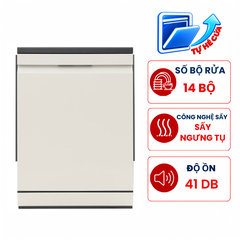 Máy rửa bát LG LDT14BGA3 14 bộ độc lập, sấy ngưng tụ, nhập Hàn Quốc