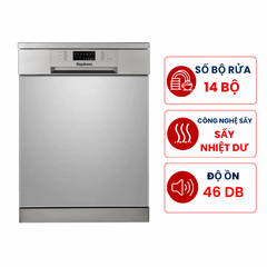 Máy rửa bát Nagakawa NAG3602M14 14 bộ độc lập, Nhập Malaysia
