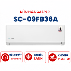 Điều hòa Casper 1 chiều 9000BTU SC-09FB36A