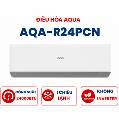 Điều hòa Aqua 1 chiều 24000BTU AQA-R24PC mới 2025