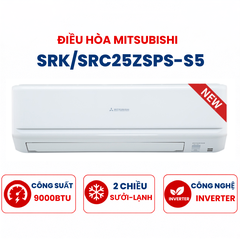 Điều hòa Mitsubishi Heavy 2 chiều 9.000BTU Inverter SRK/SRC25ZSPS-S5