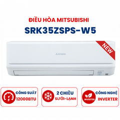 Điều hòa Mitsubishi 2 chiều 12000Btu Inverter R32 SRK35ZSPS-W5