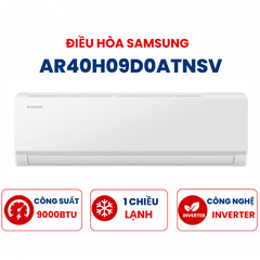 Điều hòa Samsung 1 chiều 9000BTU Inverter R32 AR40H09D0ATNSV