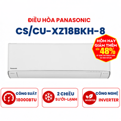 Điều hòa Panasonic 2 chiều 18000Btu Inverter CS/CU-XZ18BKH-8 cao cấp