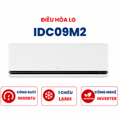 Điều hòa LG 1 chiều 9000BTU Inverter IDC09M2 R32 cao cấp mới 2026
